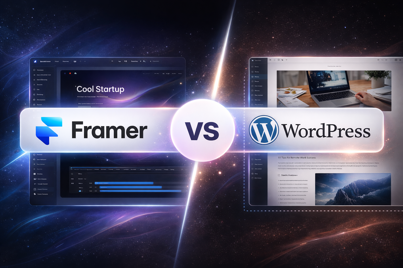 Web Development Today: Framer vs WordPress -Choosing the Right Tool